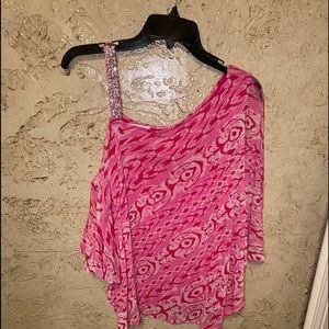 INC ONE SHOULDER TOP